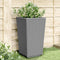 vidaXL - Plantenbakken - 4 - st - 32,5x32,5x57 - cm - polypropeen - lichtgrijs