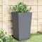 vidaXL - Plantenbakken - 4 - st - 32,5x32,5x57 - cm - polypropeen - grijs