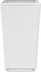 vidaXL - Plantenbakken - 4 - st - 32,5x32,5x57 - cm - polypropeen - wit