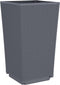 vidaXL - Plantenbakken - 4 - st - 32,5x32,5x57 - cm - polypropeen - grijs