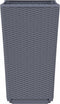 vidaXL - Plantenbakken - 4 - st - 32,5x32,5x57 - cm - polypropeen - grijs