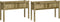 vidaXL - Plantenbakken - met - poten - 2 - st - cm - geïmpregneerd - hout