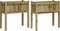 vidaXL - Plantenbakken - met - poten - 2 - st - cm - geïmpregneerd - hout