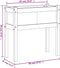 vidaXL - Plantenbakken - met - poten - 2 - st - cm - massief - grenenhout - wasbruin