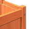 vidaXL - Plantenbakken - met - poten - 2 - st - cm - massief - grenenhout - wasbruin