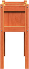 vidaXL - Plantenbakken - met - poten - 2 - st - cm - massief - grenenhout - wasbruin