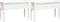 vidaXL - Plantenbakken - met - poten - 2 - st - massief - grenenhout - wit