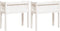 vidaXL - Plantenbakken - met - poten - 2 - st - massief - grenenhout - wit