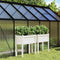 vidaXL - Plantenbakken - met - poten - 2 - st - massief - grenenhout - wit