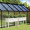 vidaXL - Plantenbakken - met - poten - 2 - st - massief - grenenhout - wit