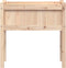 vidaXL - Plantenbakken - met - poten - 2 - st - massief - grenenhout