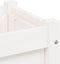 vidaXL - Plantenbakken - met - poten - 2 - st - massief - grenenhout - wit