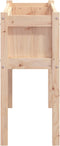 vidaXL - Plantenbakken - met - poten - 2 - st - massief - grenenhout