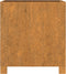 vidaXL - Plantenbakken - met - poten - 2 - st - roestig - 42x40x43 - cm - cortenstaal