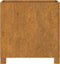 vidaXL - Plantenbakken - met - poten - 2 - st - roestig - 42x40x43 - cm - cortenstaal