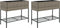 vidaXL - Plantenbakken - met - schap - 2 - st - 90x40x75 - poly - rattan - grijs