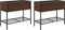 vidaXL - Plantenbakken - met - schap - 2 - st - 90x40x75 - poly - rattan - bruin