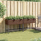 vidaXL - Plantenbakken - met - schap - 2 - st - 90x40x75 - poly - rattan - bruin