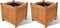vidaXL - Plantenbakken - verhoogd - 2 - st - 30x30x30 - cm - hout