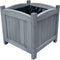 vidaXL - Plantenbakken - verhoogd - 2 - st - 30x30x30 - cm - massief - vurenhout