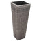 vidaXL - Plantenbakken - verhoogd - 3 - st - poly - rattan - grijs