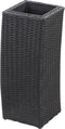 vidaXL - Plantenbakken - verhoogd - 3 - st - poly - rattan - zwart
