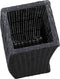 vidaXL - Plantenbakken - verhoogd - 3 - st - poly - rattan - zwart