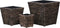 vidaXL - Plantenbakken - verhoogd - 3 - st - waterhyacint - bruin