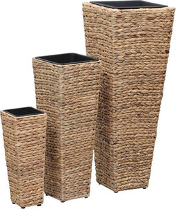 vidaXL - Plantenbakken - verhoogd - 3 - st - waterhyacint - bruin