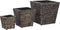 vidaXL - Plantenbakken - verhoogd - 3 - st - waterhyacint - bruin