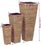 vidaXL - Plantenbakken - verhoogd - 3 - st - waterhyacint - bruin