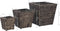 vidaXL - Plantenbakken - verhoogd - 3 - st - waterhyacint - bruin