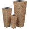 vidaXL - Plantenbakken - verhoogd - 3 - st - waterhyacint - bruin