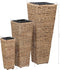 vidaXL - Plantenbakken - verhoogd - 3 - st - waterhyacint - bruin