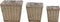 vidaXL - Plantenbakken - verhoogd - 3 - st - wicker - met - PE-voering