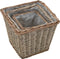 vidaXL - Plantenbakken - verhoogd - 3 - st - wicker - met - PE-voering