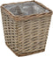 vidaXL - Plantenbakken - verhoogd - 3 - st - wicker - met - PE-voering