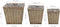 vidaXL - Plantenbakken - verhoogd - 3 - st - wicker - met - PE-voering