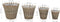 vidaXL - Plantenbakken - verhoogd - 4 - st - wicker - met - PE-voering