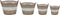 vidaXL - Plantenbakken - verhoogd - 4 - st - wicker - met - PE-voering