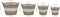 vidaXL - Plantenbakken - verhoogd - 4 - st - wicker - met - PE-voering