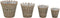 vidaXL - Plantenbakken - verhoogd - 4 - st - wicker - met - PE-voering
