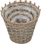 vidaXL - Plantenbakken - verhoogd - 4 - st - wicker - met - PE-voering