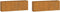vidaXL - Plantenbakken - wandmontage - 2 - st - 53x10x17 - cm - cortenstaal - roestig