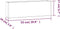 vidaXL - Plantenbakken - wandmontage - 2 - st - 53x10x17 - cm - cortenstaal - roestig