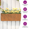 vidaXL - Plantenbakken - wandmontage - 2 - st - 53x10x17 - cm - cortenstaal - roestig