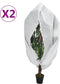 vidaXL - Plantenhoezen - met - ritssluiting - 2 - st - 70 - g/m² - 1,55x1,55 - m