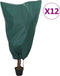 vidaXL - Plantenhoezen - met - trekkoord - 12 - st - 70 - g/m² - 0,8x0,8 - m