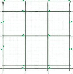 vidaXL - Plantenklimrek - U-vorm - 181x31x182,5 - cm - staal