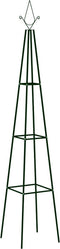 vidaXL-Plantenklimrekken-2-st-35x35x195-cm-ijzer-donkergroen